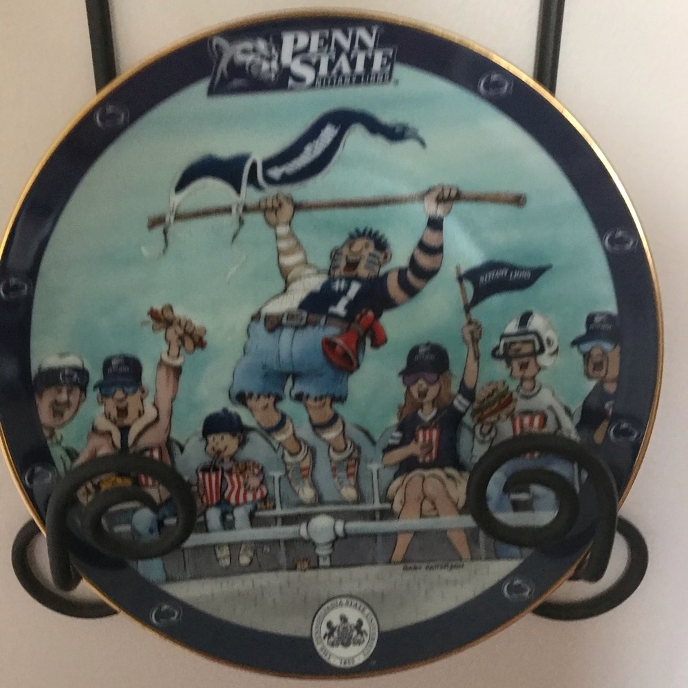 4 PSU character plates numbered with plate holder.